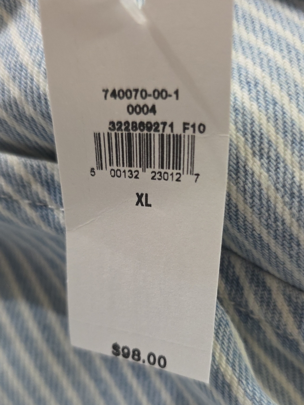@Gap Horseshoe Easy Striped Mid Rise Jeans Size XL Wide Leg - Picture 9 of 11
